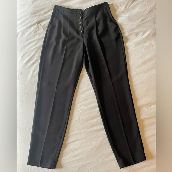 Express Pants - Express | High Rise Pull-on Ankle Pant | Size S | Black